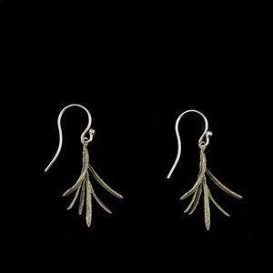 Michael Michaud Rosemary wire earrings.